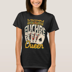 Euchre Queen Vegas Casino Poker Spades and Mahjong T-Shirt