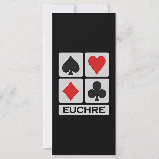 Euchre-Rackkarte (Vorderseite)