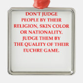 EUCHRE SILBERNES ORNAMENT (Vorne)