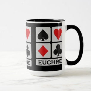 Euchre-Spieler-Tasse - wählen Sie Art u. Farbe Tasse