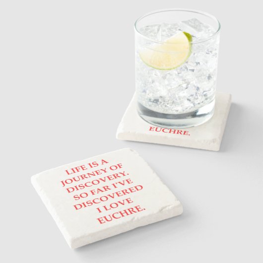 EUCHRE STEINUNTERSETZER (Seitenansicht)