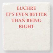 EUCHRE STEINUNTERSETZER (Vorderseite)