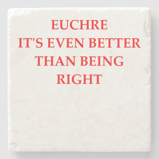 EUCHRE STEINUNTERSETZER (Vorderseite)