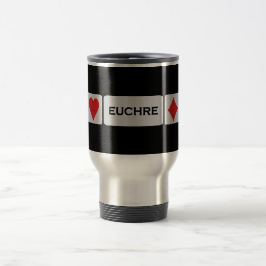 Euchre-Tasse - wählen Sie Art u. Farbe Reisebecher (Mittel)