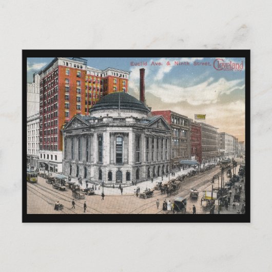 Euclid Ave., Cleveland 1916 Vintag Postkarte (Vorderseite)