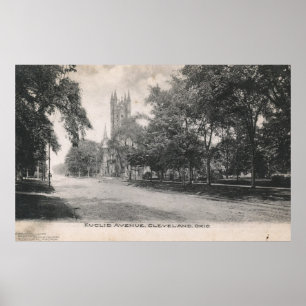 Euclid Ave., Cleveland, Ohio 1906 Vintag Poster