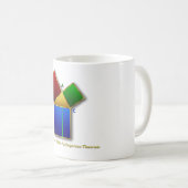 Euclids Beweis des pythagoräischen Theorems Kaffeetasse (VorderseiteRechts)