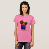 Euclids Beweis des pythagoräischen Theorems T-Shirt (Vorne ganz)
