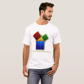 Euclids Beweis des pythagoräischen Theorems T-Shirt (Vorne ganz)