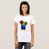 Euclids Beweis des pythagoräischen Theorems T-Shirt (Vorne ganz)