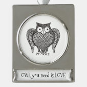 Euer Ei Banner-Ornament Silber (Vorderseite)