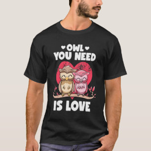 Euer Ei ist Liebe Adorable Owl Puns Couple Vale T-Shirt