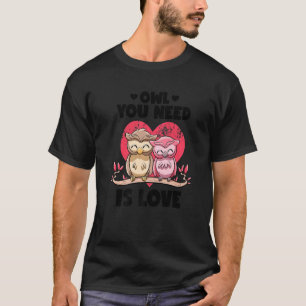 Euer Ei ist Liebe Adorable Owl Puns Couple Vale T-Shirt