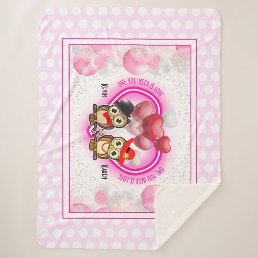 Euer Ei ist Liebe | Farblich groß Sherpadecke (Vorderseite)