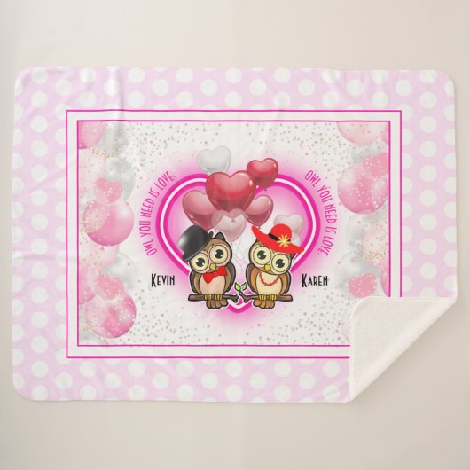 Euer Ei ist Liebe | Farblich groß Sherpadecke (Vorderseite (Horizontal))