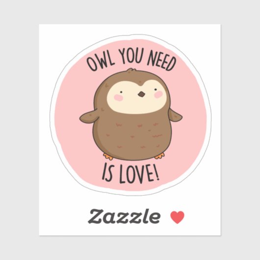 Euer Ei ist Liebe Funny Brown Pub Aufkleber (Blatt)