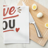 Euer undankbaren Kinder lieben euch am Muttertag Geschirrtuch (Viertel Falte)