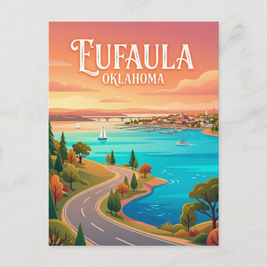 Eufaula USA Postkarte (Vorderseite)