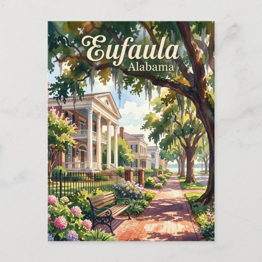 Eufaula USA Postkarte (Vorderseite)