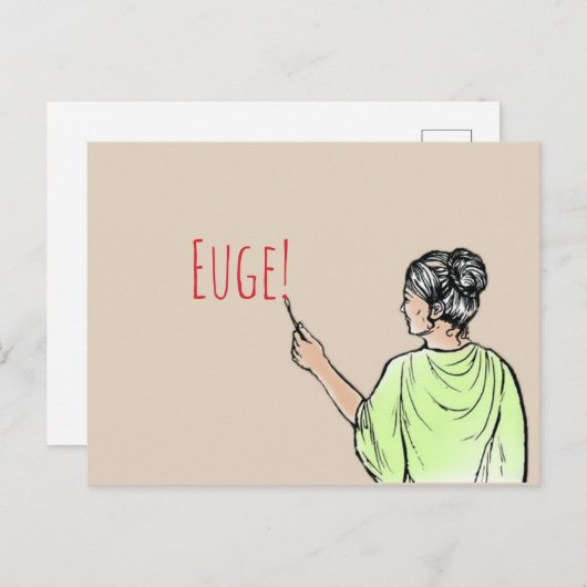 Euge! Graffito Postkarte (Vorne/Hinten)