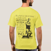 Eugen Sandow - Körperstärke - Geisteskraft T-Shirt (Rückseite)