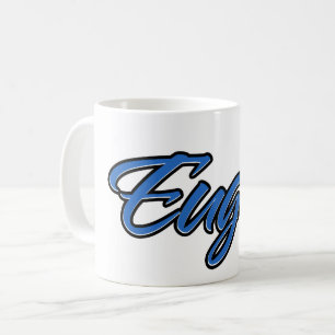 Eugen Vorname Name blue Tasse Kaffeetasse