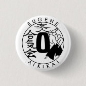 Eugene Aikikai kleiner Knopf Button (Vorderseite)