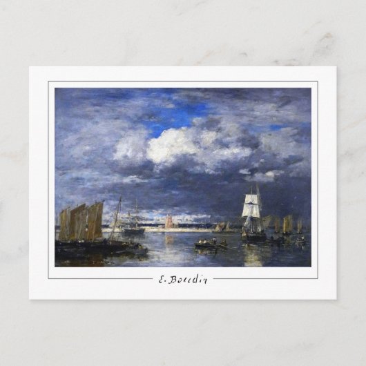 Eugène Boudin #13-2 - Fine Art Postcard Postkarte (Vorderseite)