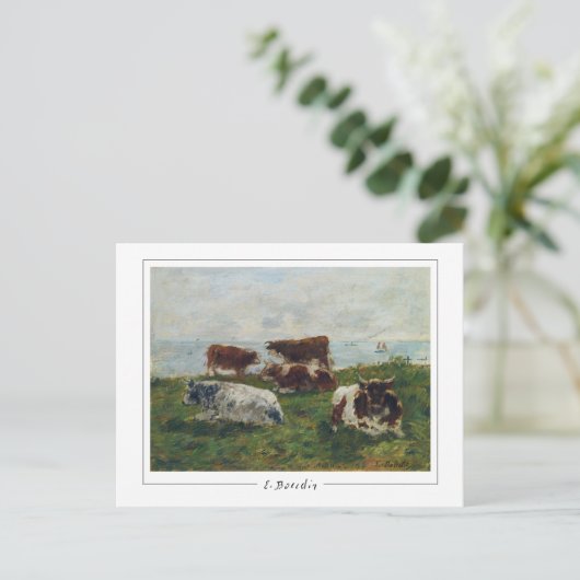 Eugène Boudin #174-2 - Fine Art Postcard Postkarte (Stehend Vorderseite)