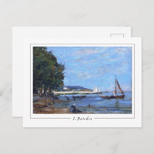 Eugène Boudin #178 - Fine Art Postcard Postkarte (Vorne/Hinten)