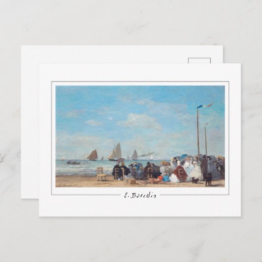 Eugène Boudin #199-2 - Fine Art Postcard Postkarte (Vorne/Hinten)