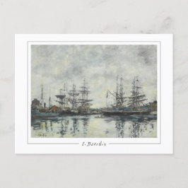 Eugène Boudin #217-2 - Fine Art Postcard Postkarte