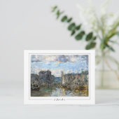 Eugène Boudin #22-2 - Fine Art Postcard Postkarte (Stehend Vorderseite)