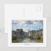 Eugène Boudin #22-2 - Fine Art Postcard Postkarte (Vorne/Hinten)