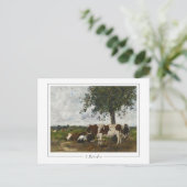 Eugène Boudin #25-2 - Fine Art Postcard Postkarte (Stehend Vorderseite)