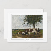 Eugène Boudin #25-2 - Fine Art Postcard Postkarte (Vorne/Hinten)