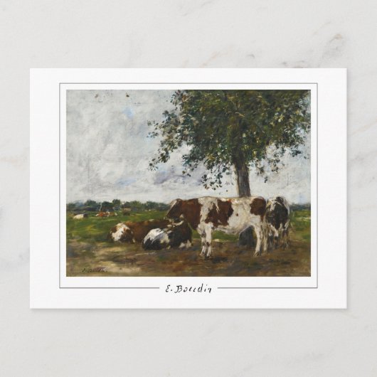 Eugène Boudin #25-2 - Fine Art Postcard Postkarte (Vorderseite)