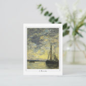 Eugène Boudin #275-2 - Fine Art Postcard Postkarte (Stehend Vorderseite)