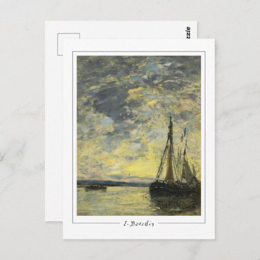 Eugène Boudin #275-2 - Fine Art Postcard Postkarte (Vorne/Hinten)