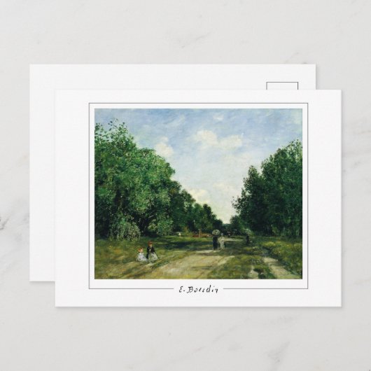 Eugène Boudin #28-2 - Fine Art Postcard Postkarte (Vorne/Hinten)