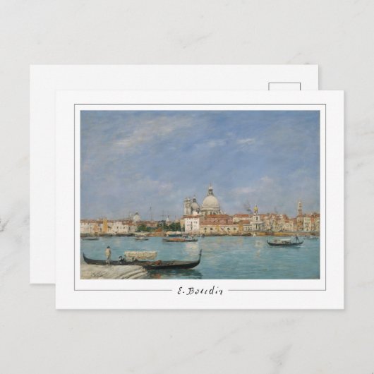 Eugène Boudin #30-2 - Fine Art Postcard Postkarte (Vorne/Hinten)