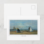 Eugène Boudin #30 - Fine Art Postcard Postkarte (Vorne/Hinten)