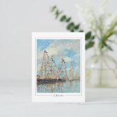 Eugène Boudin #344 - Fine Art Postcard Postkarte (Stehend Vorderseite)