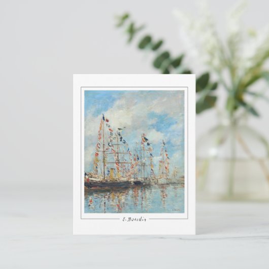 Eugène Boudin #344 - Fine Art Postcard Postkarte (Stehend Vorderseite)