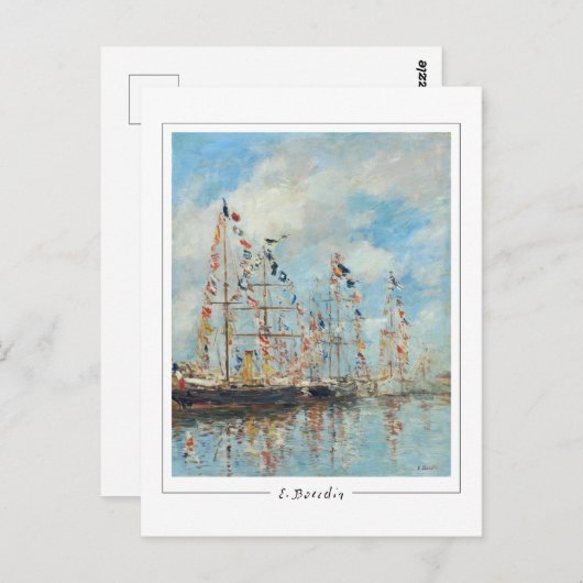 Eugène Boudin #344 - Fine Art Postcard Postkarte (Vorne/Hinten)