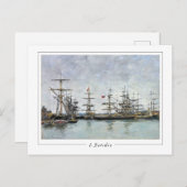 Eugène Boudin #375-2 - Fine Art Postcard Postkarte (Vorne/Hinten)