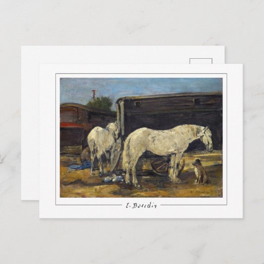 Eugène Boudin #389-2 - Fine Art Postcard Postkarte (Vorne/Hinten)