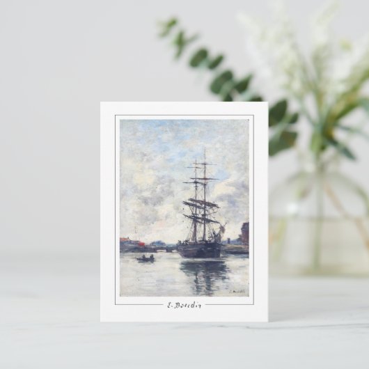 Eugène Boudin #418-2 - Fine Art Postcard Postkarte (Stehend Vorderseite)