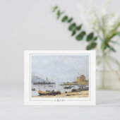 Eugène Boudin #478-2 - Fine Art Postcard Postkarte (Stehend Vorderseite)