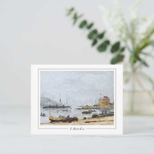 Eugène Boudin #478-2 - Fine Art Postcard Postkarte (Stehend Vorderseite)